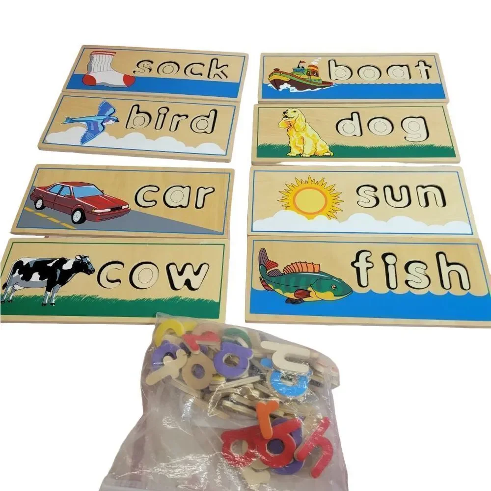 Melissa & Doug see spell puzzle boards